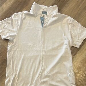 Daniel Hechter White Polo with Light Blue Detail